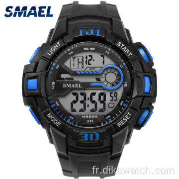 SMAEL Men Sport Watch LED Montres-bracelets électroniques